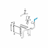 OEM Chevrolet HHR Radiator Outlet Rear Hose (Lower) Diagram - 22728078