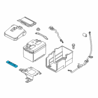 OEM 2017 Ford Escape Battery Tray Spacer Diagram - 4N5Z-10A652-A