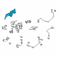 OEM Cadillac Heat Shield Diagram - 55561792