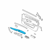 OEM 2010 BMW M5 Armrest, Right Diagram - 51-41-6-983-650