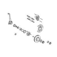 OEM 1996 Toyota Tacoma Bearing Flange Snap Ring Diagram - 90520-27023