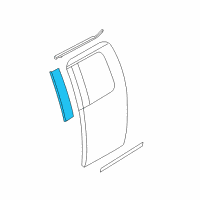 OEM 2014 Ford F-150 Upper Molding Diagram - 6L3Z-18255A35-AA