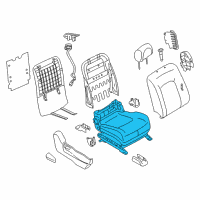 OEM 2011 Nissan Murano Cushion & Adjuster Assy-Front, RH Diagram - 873A2-1GR1C