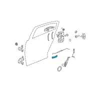 OEM Chrysler Sebring Handle-Inside Release Diagram - 1FV27SZ0AB