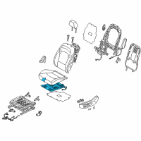 OEM 2018 Hyundai Elantra GT Pad Assembly-Front Seat Cushion, LH Diagram - 88150-G3000