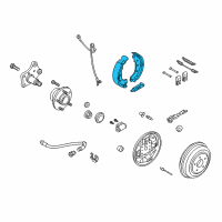 OEM 2011 Ford Transit Connect Rear Shoes Diagram - 2T1Z-2200-C