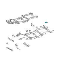 OEM 2000 Toyota Tacoma Mount Bracket Diagram - 51398-35020