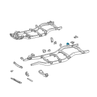 OEM 2003 Toyota Tacoma Mount Bracket Diagram - 51745-35010