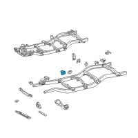 OEM 2002 Toyota Tacoma Mount Bracket Diagram - 51705-35110