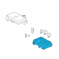 OEM 2007 Pontiac G5 Block Asm-Engine Wiring Harness Junction Diagram - 25825002