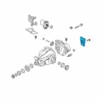 OEM 2020 Toyota GR Supra Rear Mount Diagram - 41651-WAA02