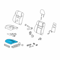 OEM 2016 Honda CR-V Pad Comp L, FR Cus Diagram - 81537-T0A-L81