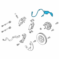 OEM Ford Taurus Front Speed Sensor Diagram - DG1Z-2C204-C