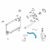 OEM Hyundai XG300 Hose Assembly-Radiator Upper Diagram - 25414-39500