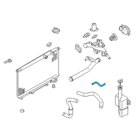 OEM 2001 Hyundai XG300 Hose-Radiator To Reservoir Diagram - 25451-39010