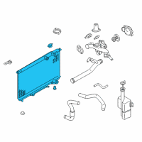 OEM Hyundai XG350 Radiator Assembly Diagram - 25310-39500