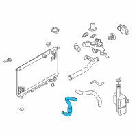 OEM 2001 Hyundai XG300 Hose Assembly-Radaator, Lower Diagram - 25415-39500