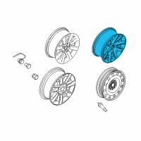 OEM 2011 Ford Flex Wheel, Alloy Diagram - BA8Z-1007-C