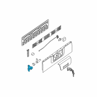 OEM 2019 Nissan Frontier Hinge Assy-Rear Gate, RH Diagram - 93470-ZP51A