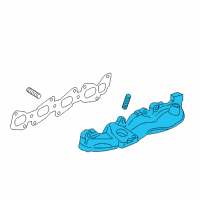 OEM Chevrolet Cruze Exhaust Manifold Diagram - 55580974