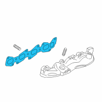 OEM 2015 Chevrolet Cruze Exhaust Manifold Gasket Diagram - 55566281