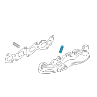 OEM Chevrolet Cruze Exhaust Manifold Stud Diagram - 55574606