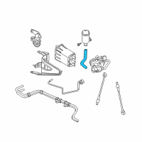 OEM 1998 Dodge Dakota EGR Pressure Feedback Hoses Diagram - 53030897