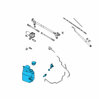 OEM 2012 Nissan Titan Tank Assy-Windshield Washer Diagram - 28910-9FD0A