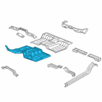 OEM Ram 1500 Pan-Front Floor Diagram - 68269460AD