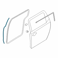 OEM 2019 Kia Sedona WEATHERSTRIP-Rear Door PARTING Diagram - 83155A9000