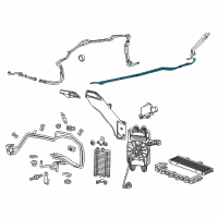 OEM 2015 Chevrolet Corvette Cooler Pipe Diagram - 84007064