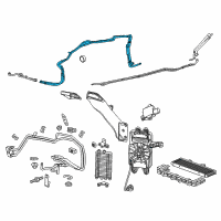 OEM 2018 Chevrolet Corvette PIPE ASM-TRANS FLUID AUX CLR INL FRT INTE Diagram - 84165650