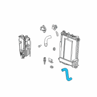 OEM 2008 Chrysler Aspen Hose-Radiator Outlet Diagram - 52028987AC