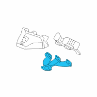 OEM Saturn Vue Engine Exhaust Manifold Diagram - 12598528