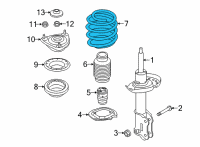 OEM 2019 Kia Niro EV Front Spring Diagram - 54630Q4000