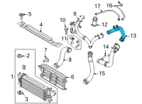 OEM 2022 Ford Bronco TUBE - AIR INLET Diagram - MB3Z-6F072-B