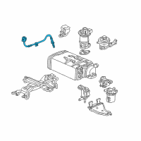 OEM 1999 Acura TL Sensor, Rear Oxygen Diagram - 36532-P8C-L21