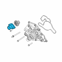 OEM Dodge Charger Thermostat Diagram - 68185117AC