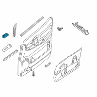 OEM 2021 Nissan NV2500 Switch Assy-Power Window Main Diagram - 25401-1PA0C