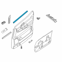 OEM 2016 Nissan NV3500 Seal Assy-Front Door Inside LH Diagram - 80835-1PA0A