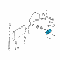 OEM Saturn Compressor Diagram - 93168628