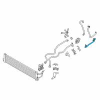 OEM 2020 BMW X3 Transmission Oil Cooler Rear Line Return Diagram - 17-22-8-482-755