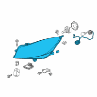 OEM 2016 Buick Regal Composite Headlamp Diagram - 13426668