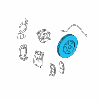 OEM 2007 Cadillac SRX Rotor Diagram - 19303818