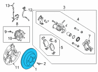 OEM 2019 Hyundai Veloster Disc Assembly-Rear Brake Diagram - 58411-G2300
