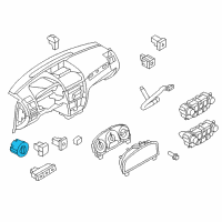 OEM 2010 Mercury Milan Headlamp Switch Diagram - 9S4Z-11654-AA