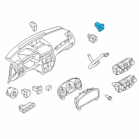 OEM 2011 Ford Fusion Hazard Switch Diagram - 9E5Z-13350-AA