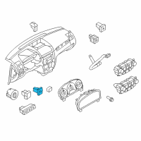 OEM 2010 Mercury Milan Trunk Lid Switch Diagram - 9E5Z-54432A38-AA