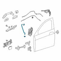 OEM 2015 Honda Accord Rod Set R FR Door Diagram - 72113-T2A-305