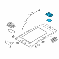 OEM 2016 Kia Sorento Lamp Assembly-Luggage Compartment Diagram - 92620C5100BHH